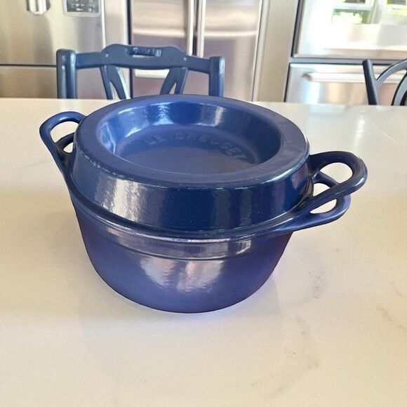Le Creuset Doufeu Cast Iron Dutch Oven – Blue, 2 Qt - Picture 1 of 6